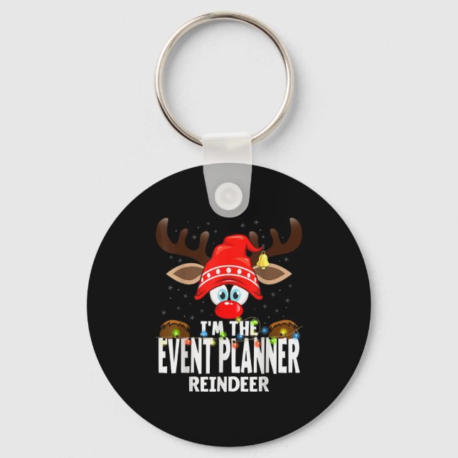 Christmas Matching I'm The Event Planner Reindeer  Nyckelring (Framsida)
