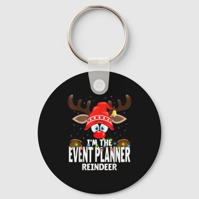 Christmas Matching I'm The Event Planner Reindeer  Nyckelring (Framsida)