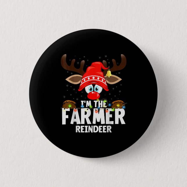 Christmas Matching I'm The Farmer Reindeer  Knapp (Framsida)