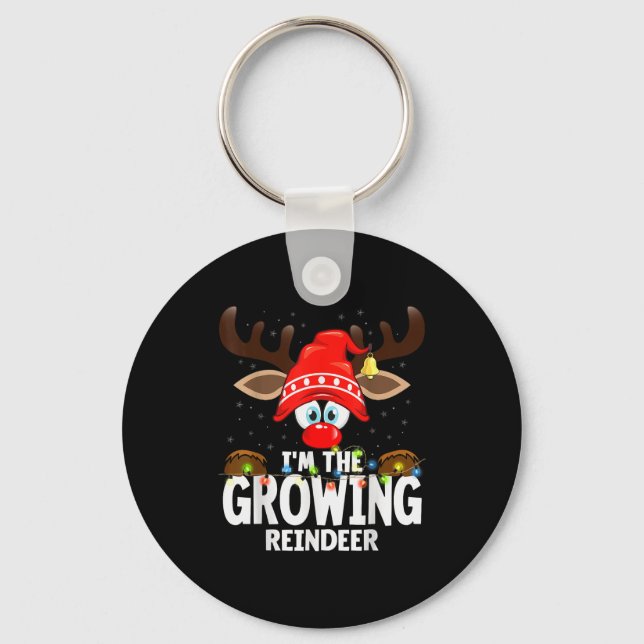 Christmas Matching I'm The Growing Reindeer  Nyckelring (Framsida)