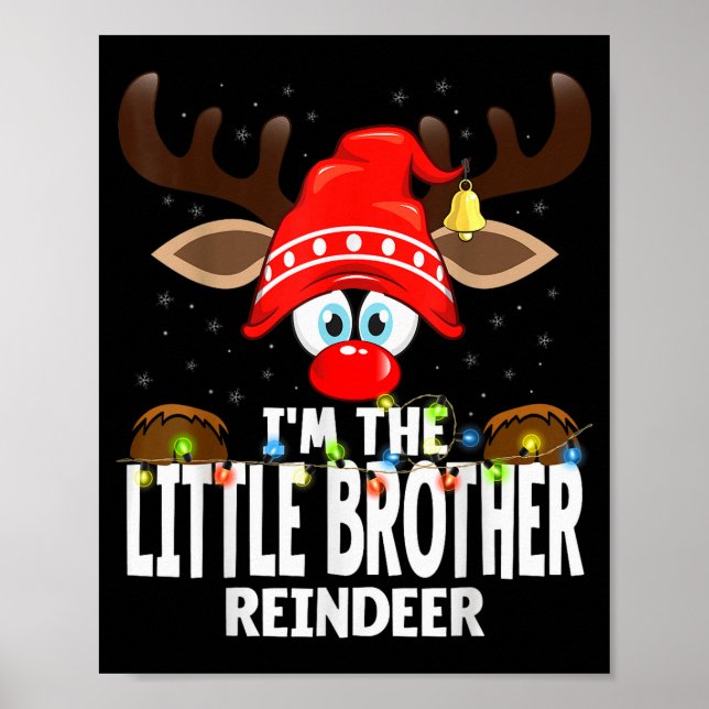 Christmas Matching I'm The Little Brother Reindeer Poster (Framsidan)