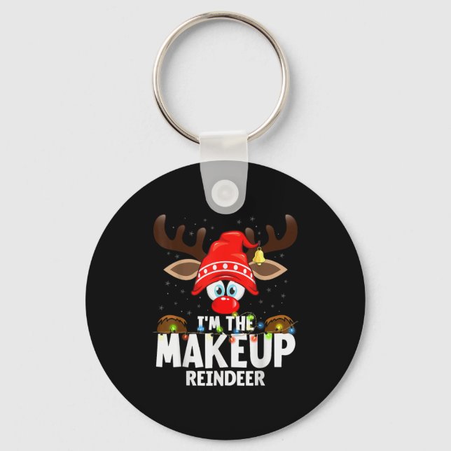 Christmas Matching I'm The Makeup Reindeer  Nyckelring (Framsida)
