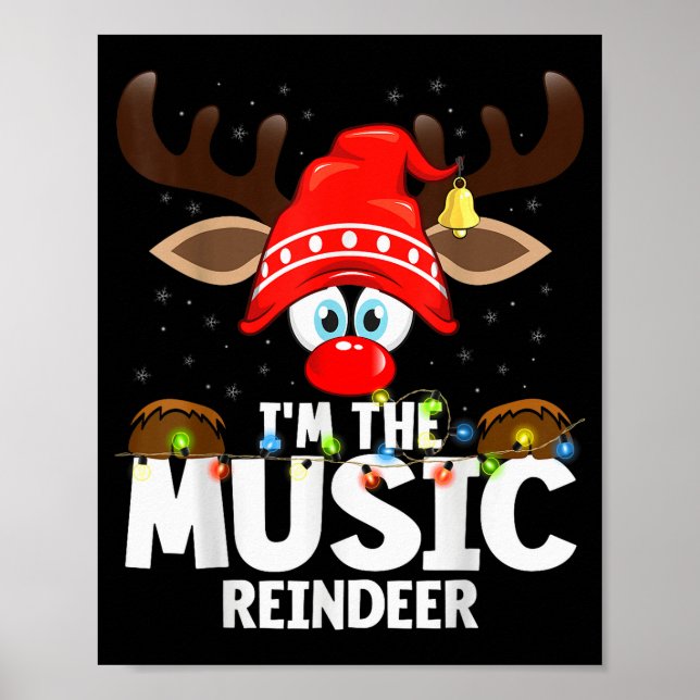 Christmas Matching I'm The Music Reindeer  Poster (Framsidan)