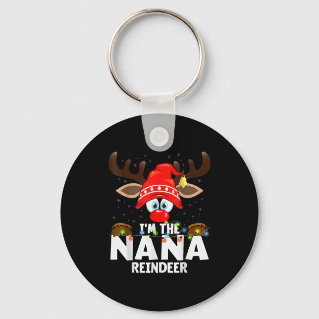 Christmas Matching I'm The Nana Reindeer  Nyckelring (Framsida)