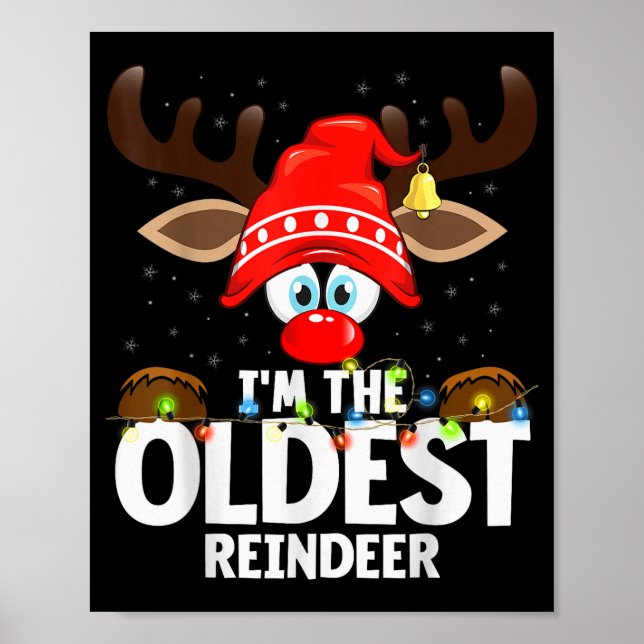 Christmas Matching I'm The Oldest Reindeer  Poster (Framsidan)