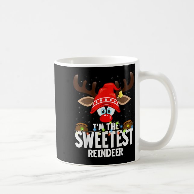 Christmas Matching I'm The Sweetest Reindeer  Kaffemugg (Höger)