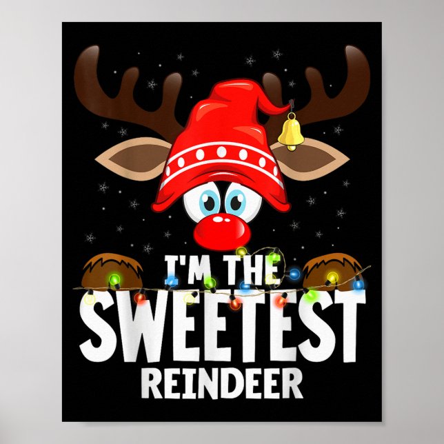 Christmas Matching I'm The Sweetest Reindeer  Poster (Framsidan)