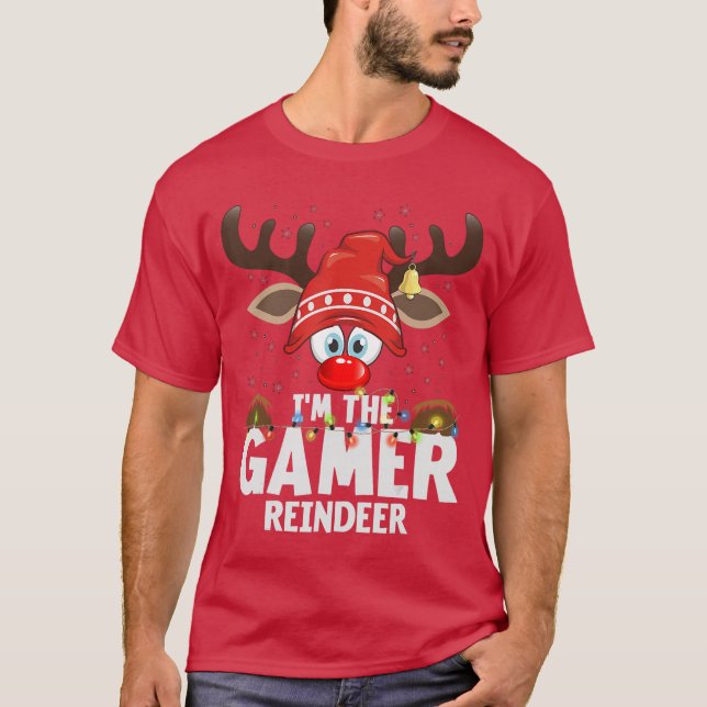Christmas Matching Imhe Gamer Rein girl T Shirt (Framsida)