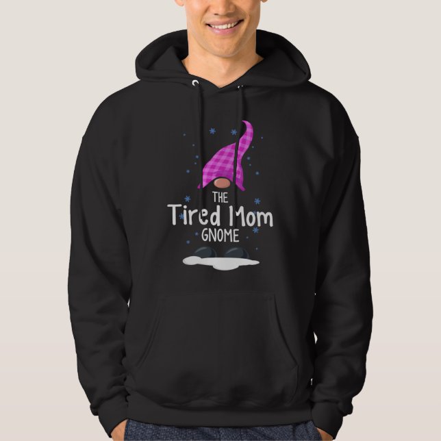 Christmas matching pjs I family christmas or Tired Hoodie (Framsida)