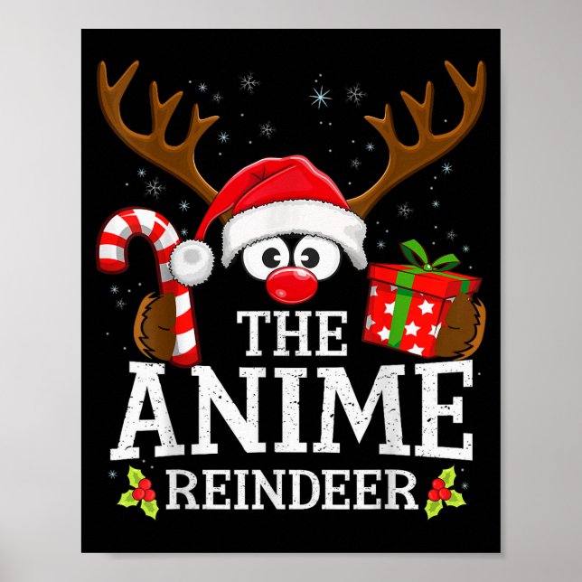 Christmas Matching The Anime Reindeer Family  Poster (Framsidan)
