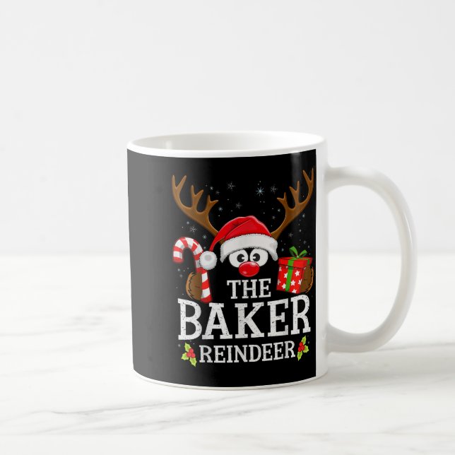 Christmas Matching The Baker Reindeer Family  Kaffemugg (Höger)