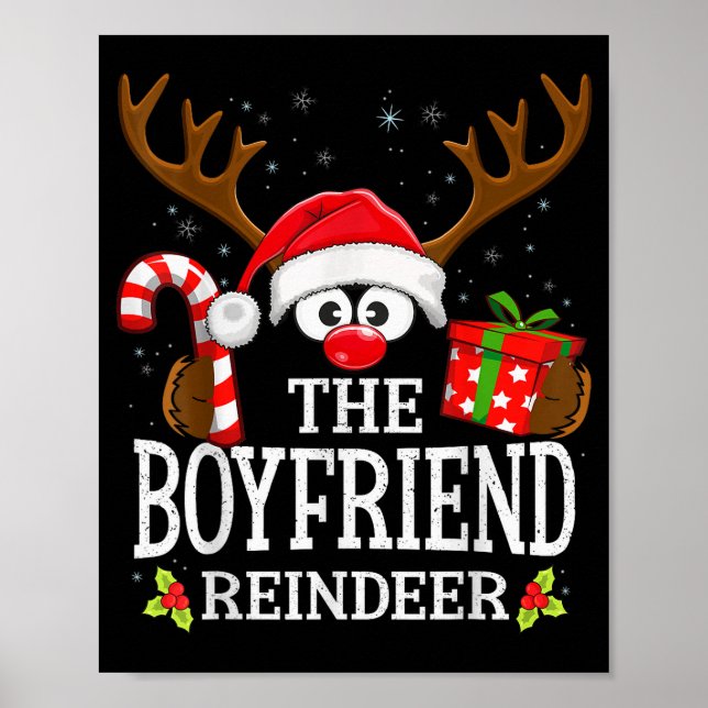 Christmas Matching The Boyfriend Reindeer Family  Poster (Framsidan)