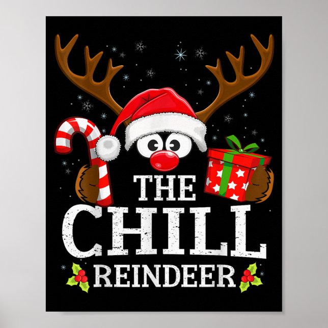 Christmas Matching The Chill Reindeer Family  Poster (Framsidan)
