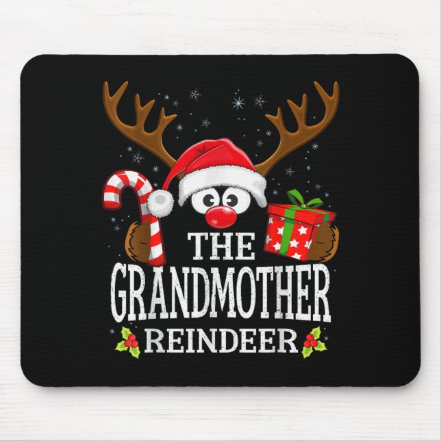 Christmas Matching The Grandmother Reindeer Family Musmatta (Framsidan)