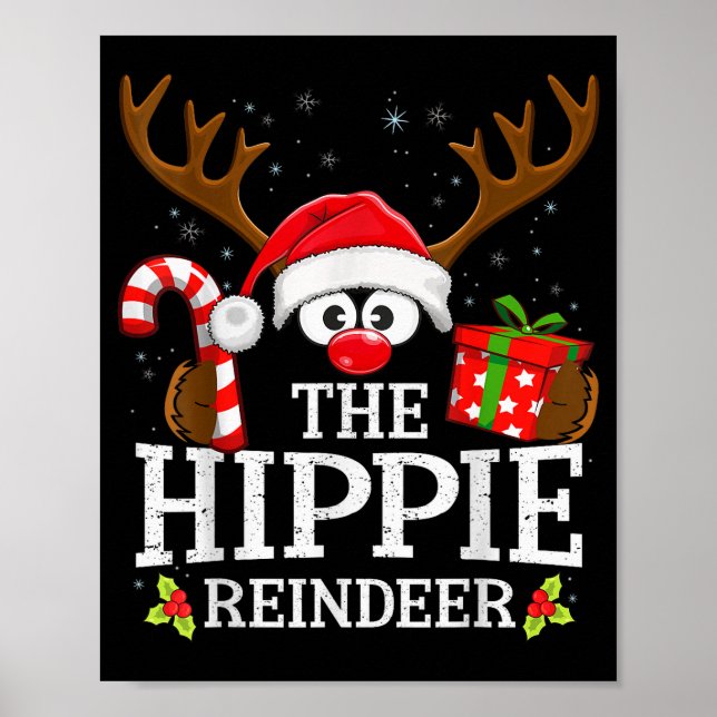 Christmas Matching The Hipe Reindeer Family  Poster (Framsidan)