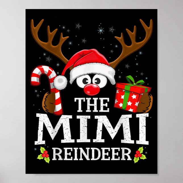Christmas Matching The Mimi Reindeer Family  Poster (Framsidan)
