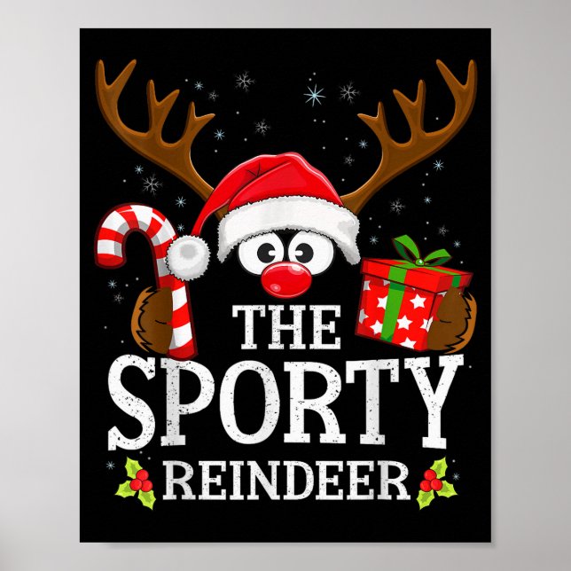 Christmas Matching The Srty Reindeer Family  Poster (Framsidan)