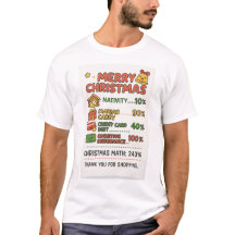 Christmas Math 240% Reality Check" T-Shirt