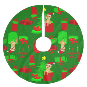 christmas meerkat Tomagelmungo Julgransmatta Borstad Polyester