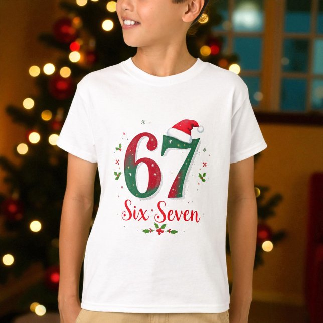 Christmas Meme Six Seven 67 6 7 Holiday T Shirt (Skapare uppladdad)