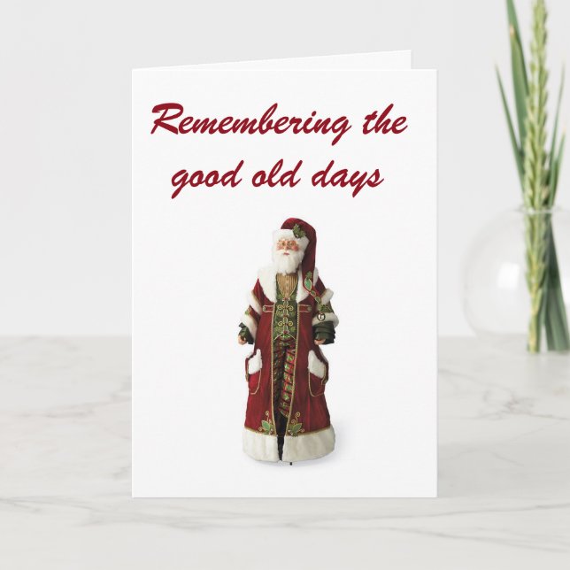 CHRISTMAS MEMORIES GAMLA DAYS & BRA FRIENDS HELGKORT (Framsida)