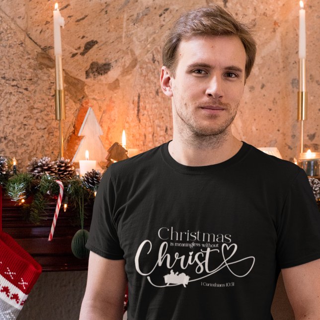 CHRISTMAS MENINGLESS UTAN CHRIST Manar T Shirt (Skapare uppladdad)