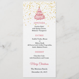 Christmas Menu Invitation, Christmas Dinner Inbjudningar