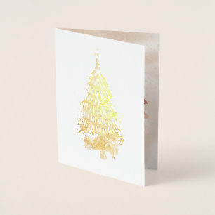 Christmas Merry and Bright Treeis Folierat Kort