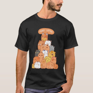 Christmas Merry Catmas 600 T Shirt