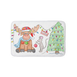 Christmas - Merry Christ-Moose! Badrumsmatta