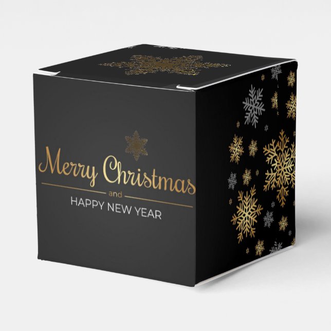 Christmas Merry Christmas Favor Gift Box Presentaskar (Framsidan Sidan)