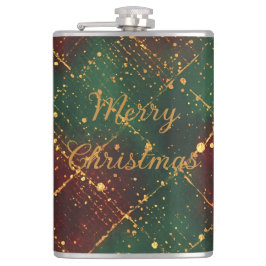 Christmas, Merry Christmas, Gold Red Green Pattern Fickplunta