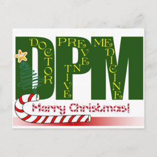 CHRISTMAS MERRY DPM - DOKTOR PREVENTIVINMEDEL HELG VYKORT
