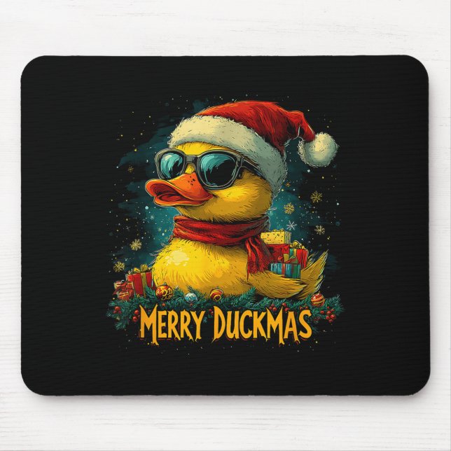 Christmas Merry Duckmas Funny Quackmas Pajama Duck Musmatta (Framsidan)