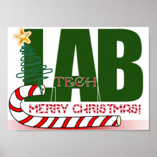 CHRISTMAS MERRY LABORATOY - LAB TECH POSTER