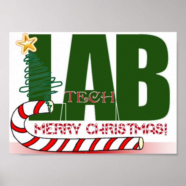 CHRISTMAS MERRY LABORATOY - LAB TECH POSTER (Framsidan)