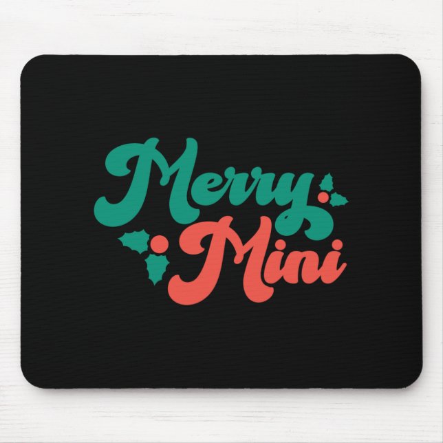 Christmas Merry Mini Cute Modern Tygraphy Script B Musmatta (Framsidan)