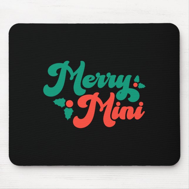 Christmas Merry Mini Cute Modern Tygraphy Script B Musmatta (Framsidan)