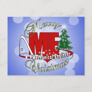 CHRISTMAS MIG MECHANICAL INGENJÖR HELG VYKORT