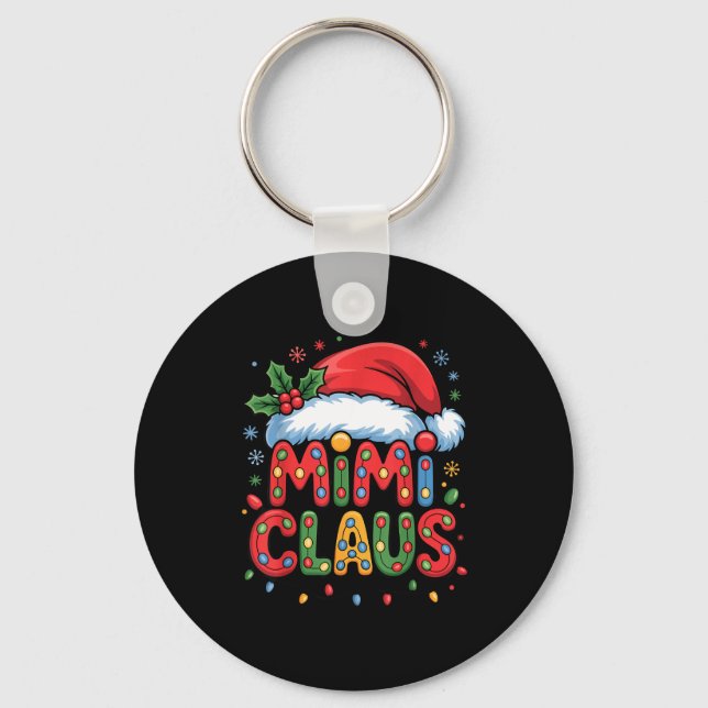 Christmas Mimi Claus Holiday Cheer Family Season H Nyckelring (Framsida)