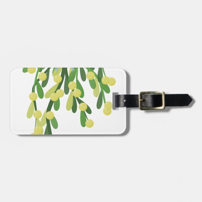 christmas mistletoe bagagebricka (Horisontell Framsida)