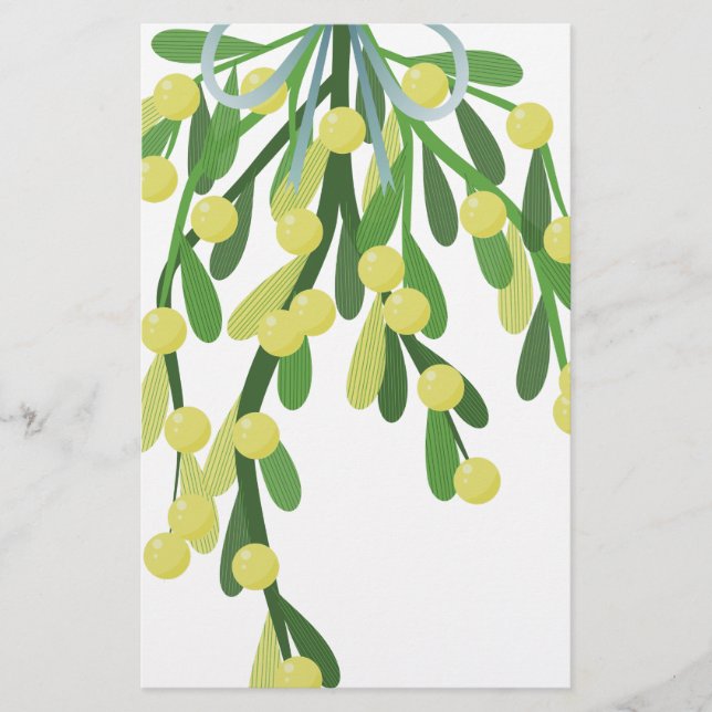 christmas mistletoe brevpapper (Framsida)