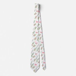 Christmas Mixed Botanical Pattern Neck Tie Slips