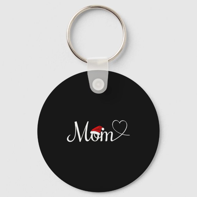 Christmas Mom Cute Mom Christmas  Nyckelring (Framsida)