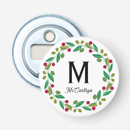 Christmas Monogram  Flasköppnare