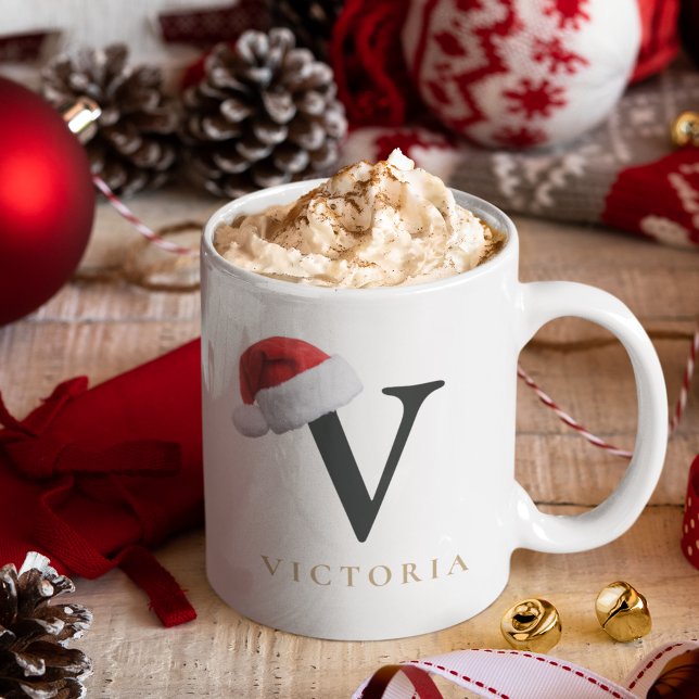 Christmas Monogram Mug Kaffemugg (Skapare uppladdad)
