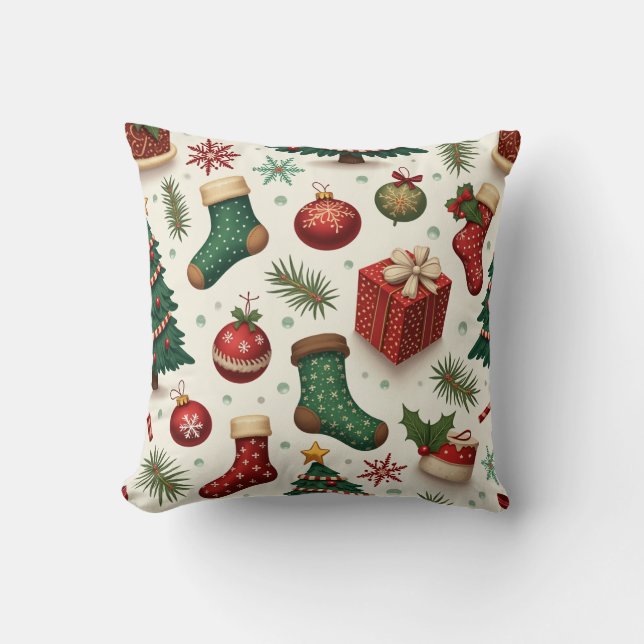 christmas mönster cushion kudde (Framsida)
