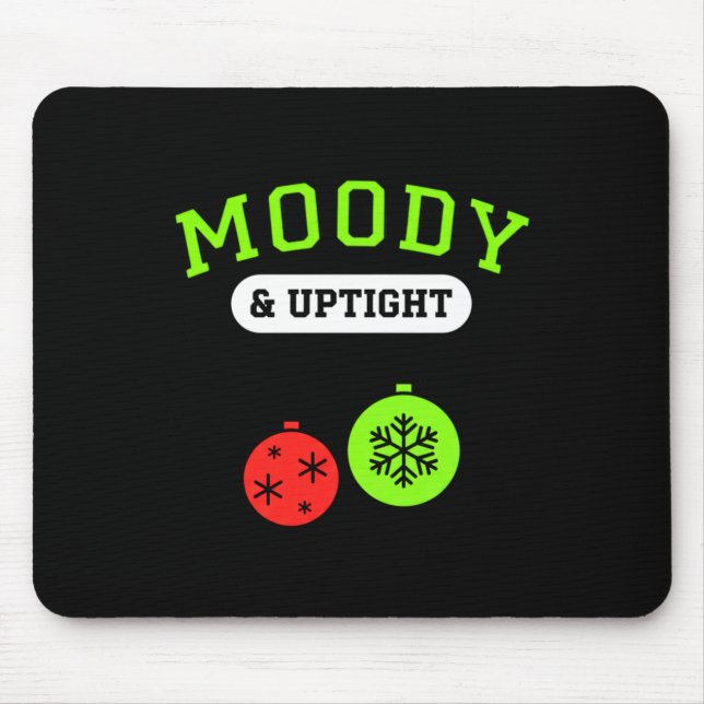 Christmas Moody &amp; Uptight Funny Xmas Holiday S Musmatta (Framsidan)