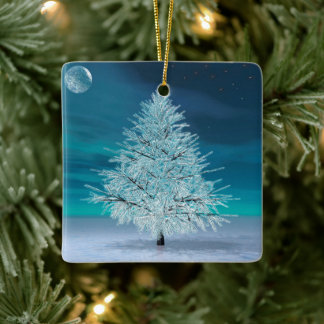 Christmas Moonlight Julgransprydnad Keramik