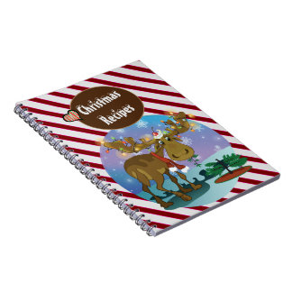 Christmas Moose Recipe Anteckningsbok